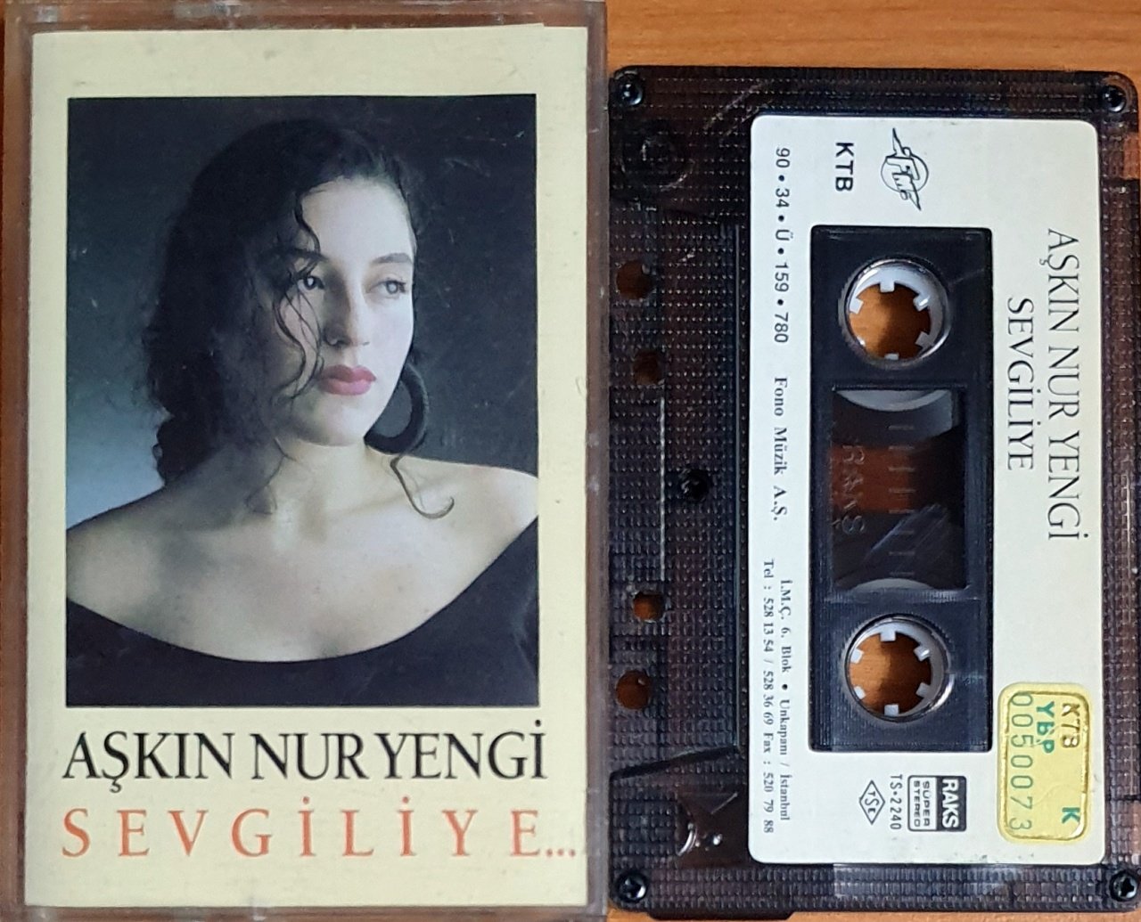 AŞKIN NUR YENGİ - SEVGİLİYE (1990) - KASET FONO MÜZİK 2.EL
