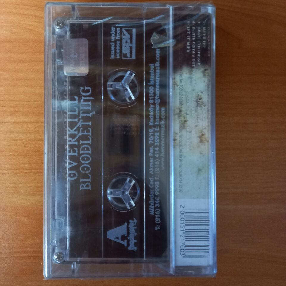 OVERKILL - BLOODLETTING - KASET SIFIR