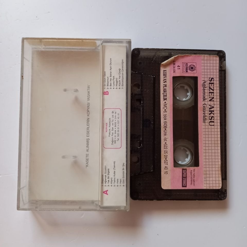 SEZEN AKSU - AĞLAMAK GÜZELDİR (1986) - KASET 2.EL