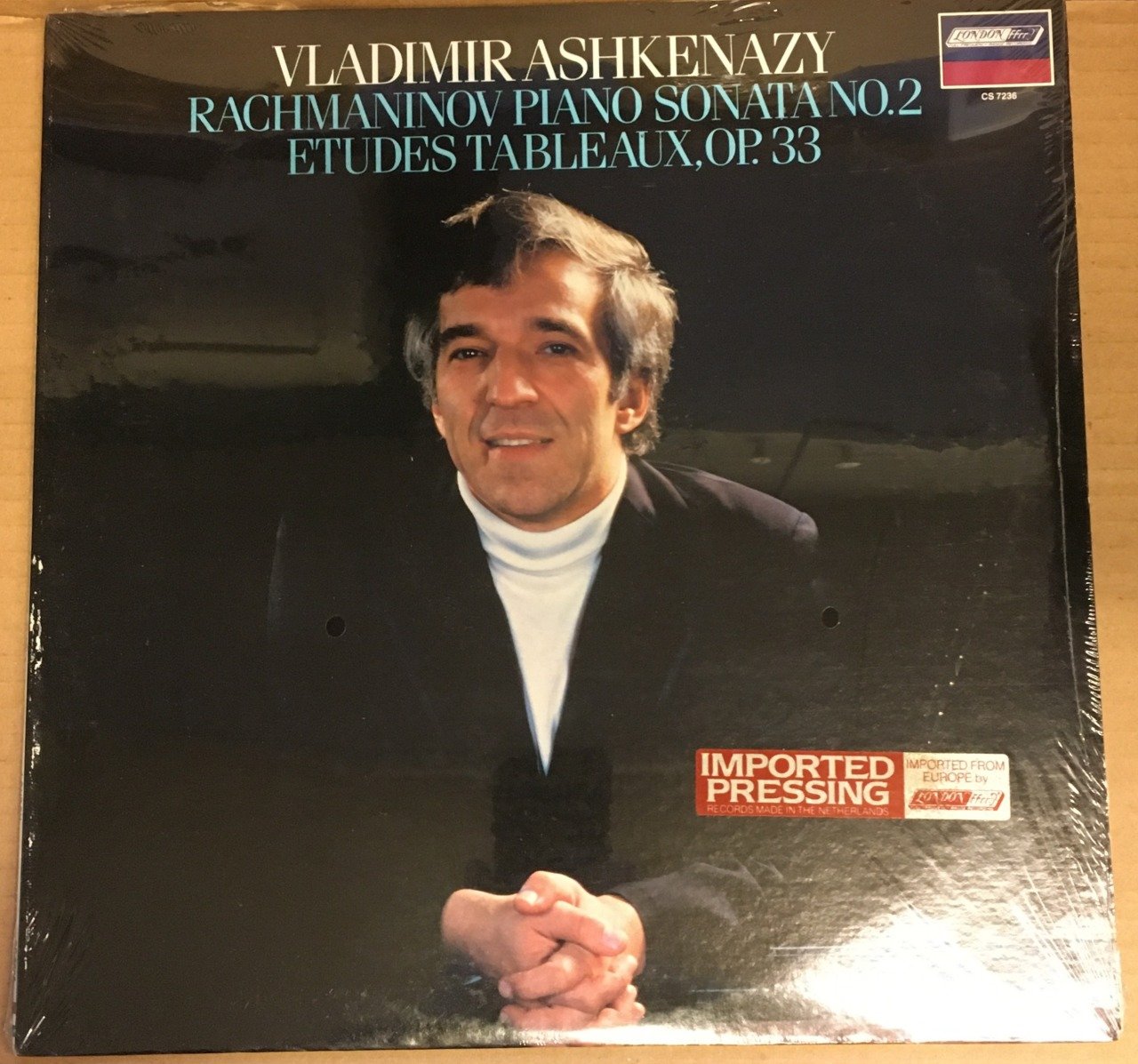 RACHMANINOV PIANO CONCERTO NO.2 ETUDES TABLEAUX ASHKENAZY 1982 SIFIR PLAKPLAK