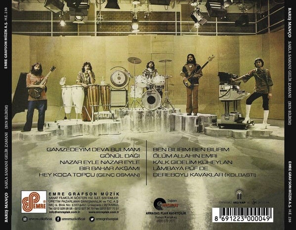 BARIŞ MANÇO – SAKLA SAMANI GELİR ZAMANI / BEN BİLİRİM (1976) - CD REMASTERED 2020 REISSUE JEWEL CASE AMBALAJINDA SIFIR