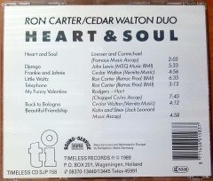 RON CARTER CEDAR WALTON HEART & SOUL (1982) 1989 REISSUE / TIMELESS RECORDS CD 2.EL