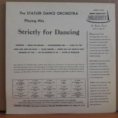 STATLER DANCE ORCHESTRA - STRICTLY FOR DANCING - LP 2.EL PLAK