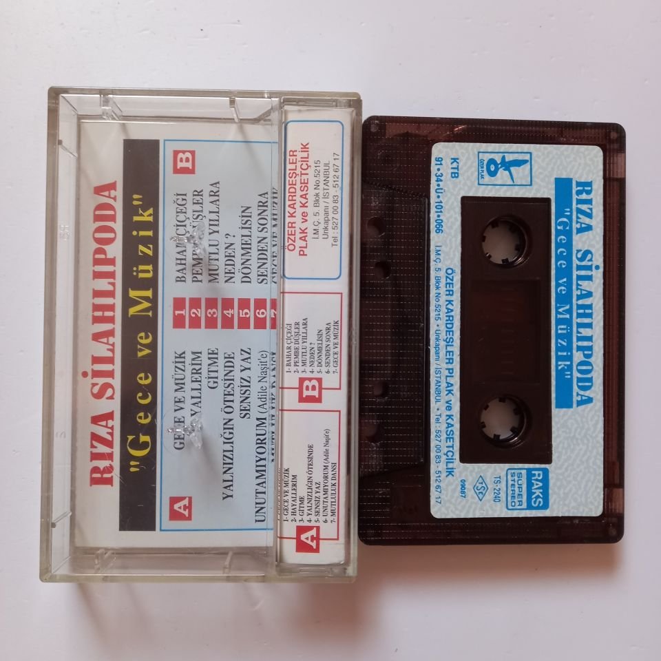 RIZA SİLAHLIPODA - GECE VE MÜZİK (1991) - KASET 2.EL