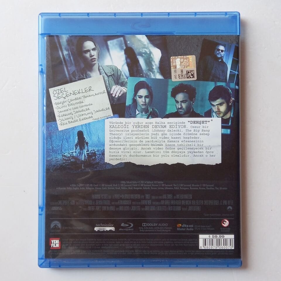 HALKA 3 / RINGS - MATILDA LUTZ, ALEX ROE, JOHNNY GALECKI - BLU-RAY 2.EL
