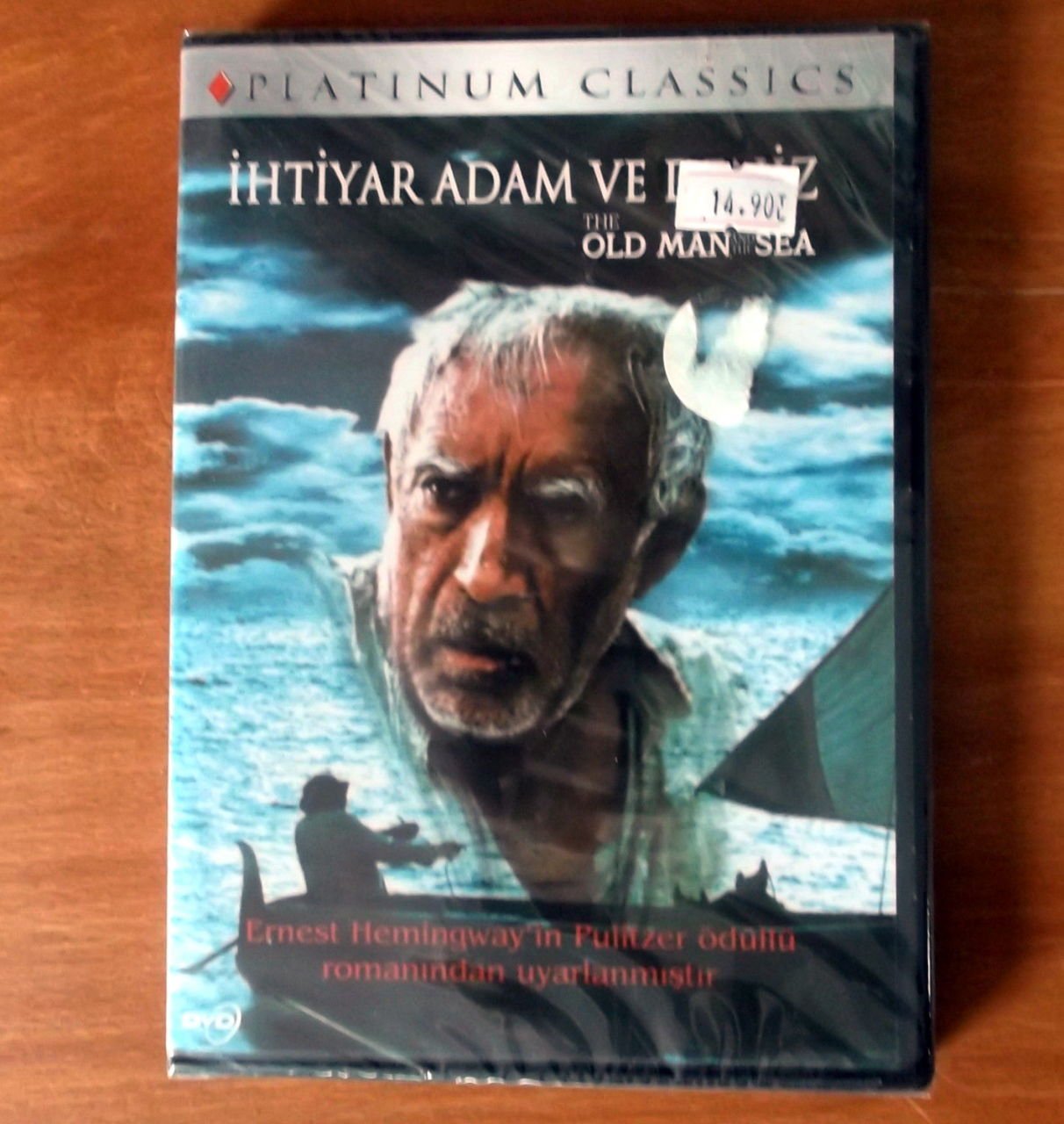İHTİYAR ADAM VE DENİZ - THE OLD MAN AND THE SEA - ANTHONY QUINN - DVD SIFIR (ERNST HEMINGWAY)