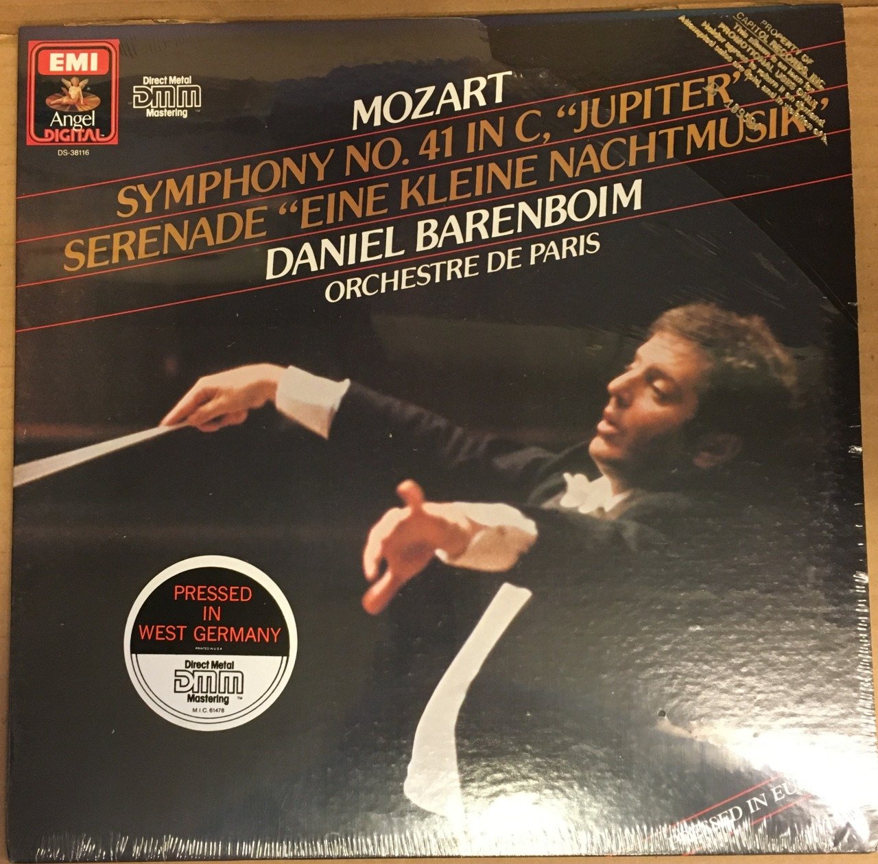 MOZART SYMPHONY NO 41 DANIEL BARENBOIM 1984 SIFIR PLAK