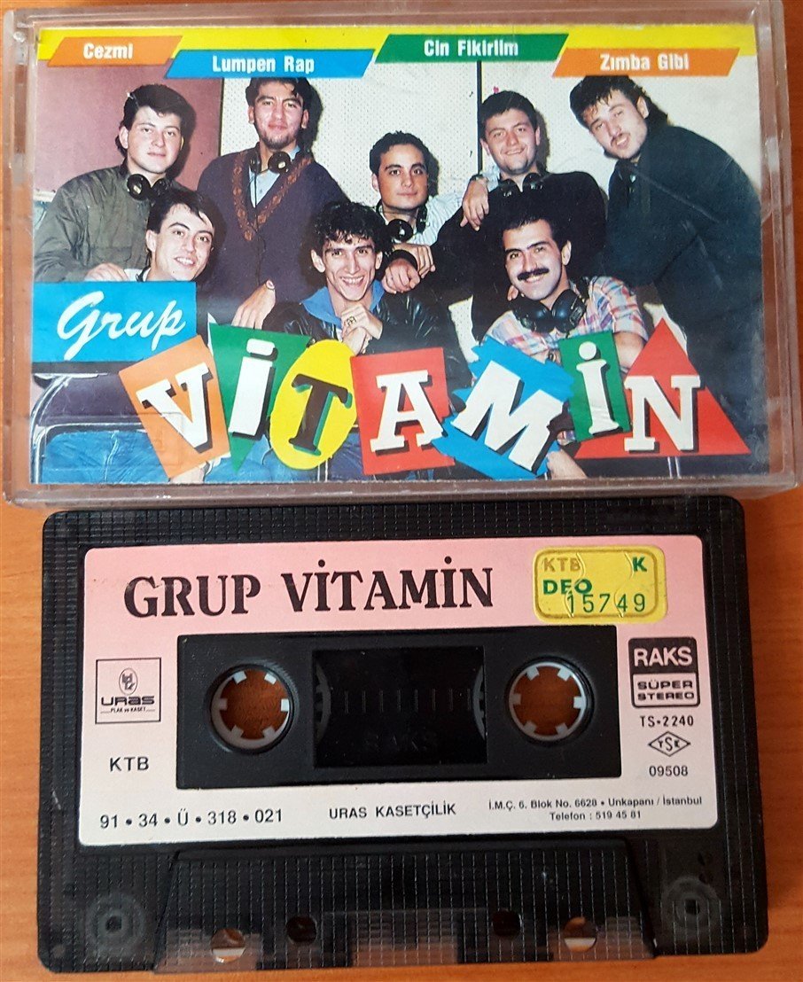 GRUP VITAMIN - GRUP VITAMIN (1991) URAS CASSETTE MADE IN TURKEY ''USED''