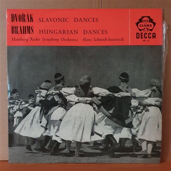 DVORAK: SLAVONIC DANCES, BRAHMS: HUNGARIAN DANCES / HAMBURG RADIO SYMPHONY ORCHESTRA, HANS SCHMIDT-ISSERSTEDT - LP 2.EL PLAK