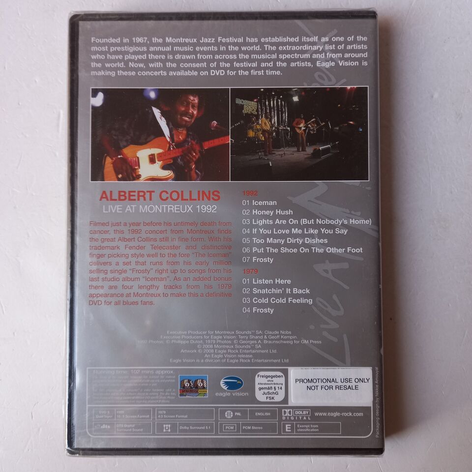 ALBERT COLLINS – LIVE AT MONTREUX 1992 (2008) - DVD AMBALAJINDA SIFIR