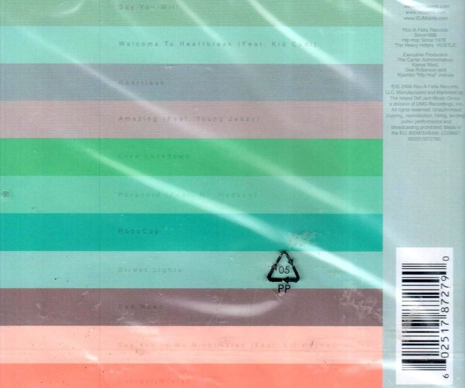 KANYE WEST - 808s & HEARTBREAK (2008) - CD JEWEL CASE AMBALAJINDA SIFIR