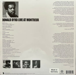DONALD BYRD – COOKIN' WITH BLUE NOTE AT MONTREUX (1973) - LP 2022 SIFIR PLAK