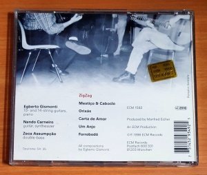 EGBERTO GISMONTI TRIO - ZIGZAG (1996) - CD ECM RECORDS 2.EL