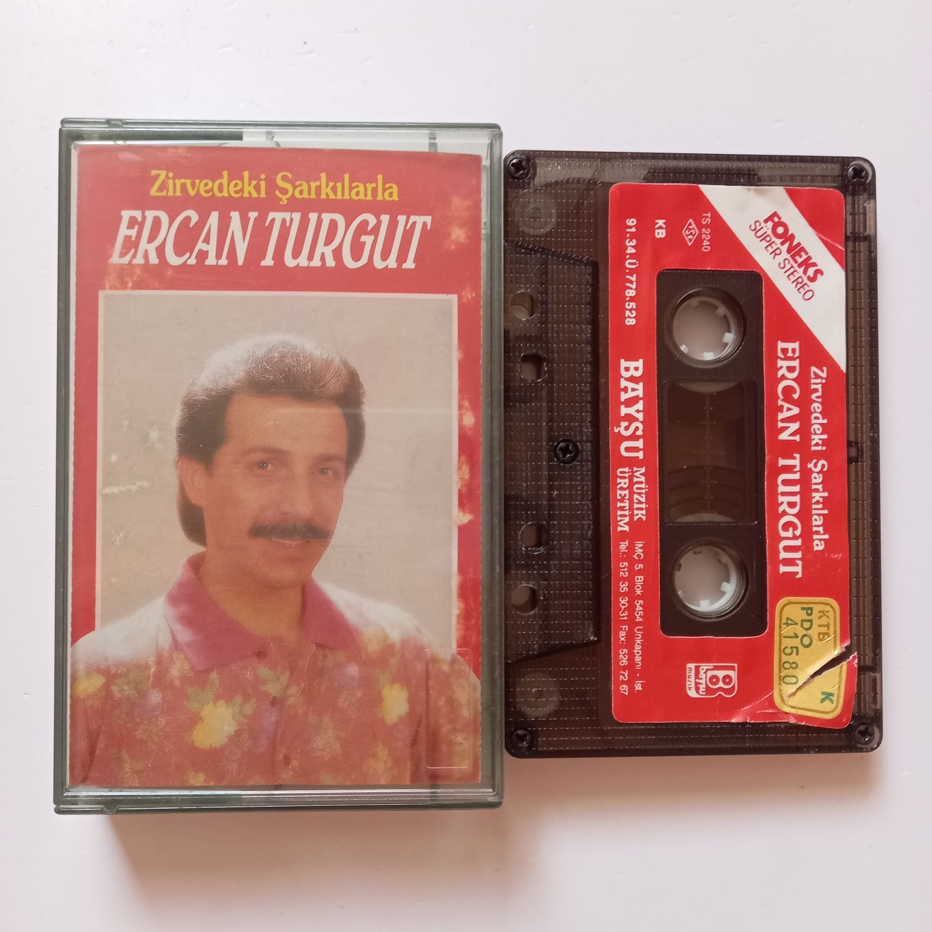 ERCAN TURGUT - ZİRVEDEKİ ŞARKILARLA (1991) - KASET 2.EL