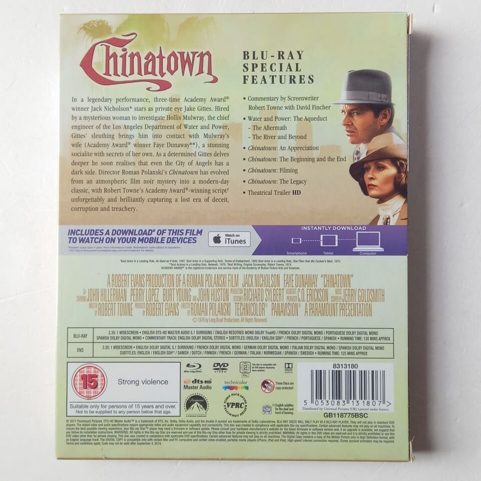 CHINATOWN / PREMIUM COLLECTION - JACK NICHOLSON, FAYE DUNAWAY - BLU-RAY + DVD 2.EL