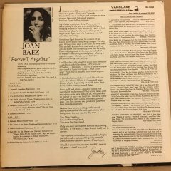 JOAN BAEZ - FAREWELL, ANGELINA (1965) 2.EL PLAK