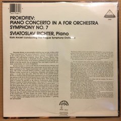 PROKOFIEV PIANO CONCERTO SYMPHONY NO.7 SVIATOSLAV RICHTER SIFIR PLAK
