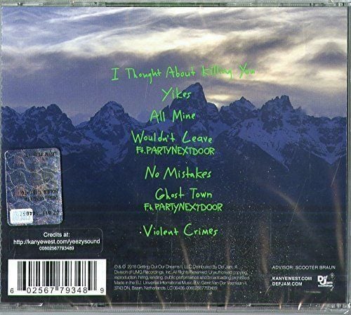 KANYE WEST - YE (2018) - CD JEWEL CASE AMBALAJINDA SIFIR