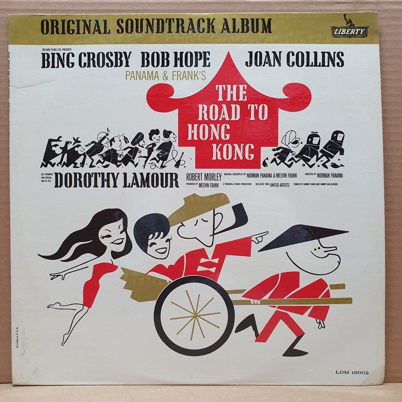 THE ROAD TO HONG KONG SOUNDTRACK / SAMMY CAHN, JIMMY VAN HEUSEN - LP 2.EL PLAK
