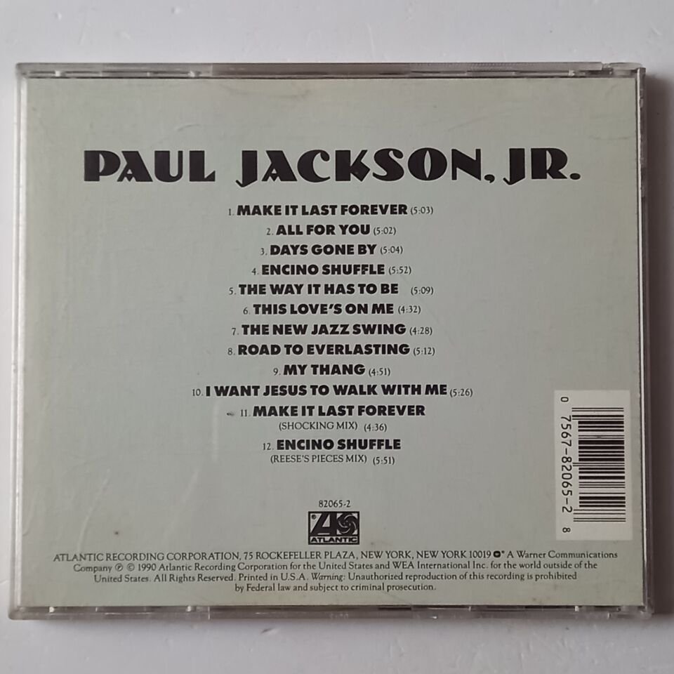 PAUL JACKSON JR. – OUT OF THE SHADOWS (1990) - CD 2.EL