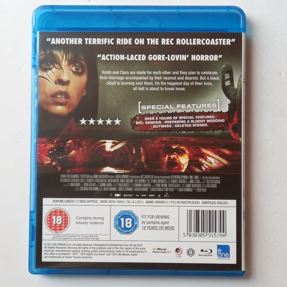 REC GENESIS - PACO PLAZA, LETICIA DOLERA, JAVIER BOTET - BLU-RAY 2.EL