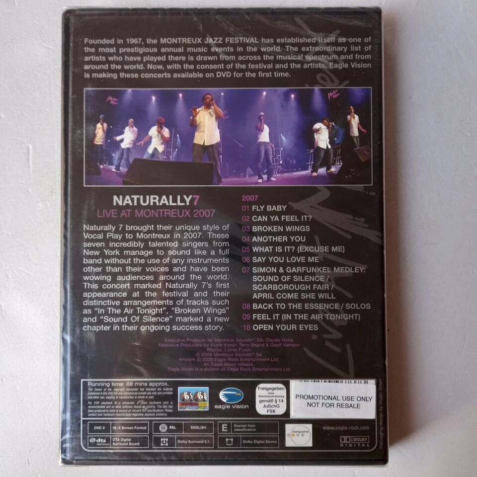 NATURALLY 7 – LIVE AT MONTREUX 2007 (2008) - DVD AMBALAJINDA SIFIR