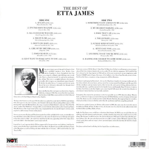 ETTA JAMES - THE BEST OF (2015) - LP REISSUE COMPILATION SIFIR PLAK