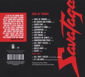 SAVATAGE – EDGE OF THORNS (1993) DIGIPAK CD SIFIR