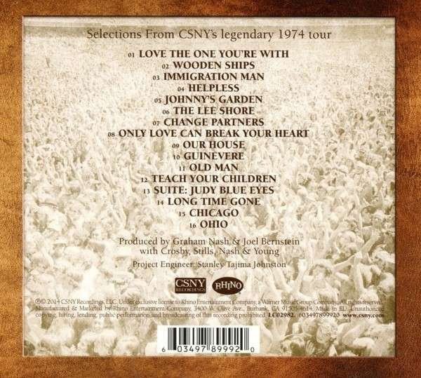 CROSBY, STILLS, NASH & YOUNG – CSNY 1974 (2014) - CD DIGIPAK AMBALAJINDA SIFIR