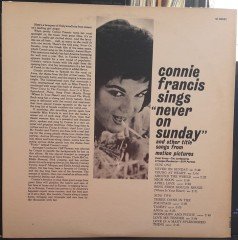 CONNIE FRANCIS - SINGS NEVER ON SUNDAY - 2.EL PLAK