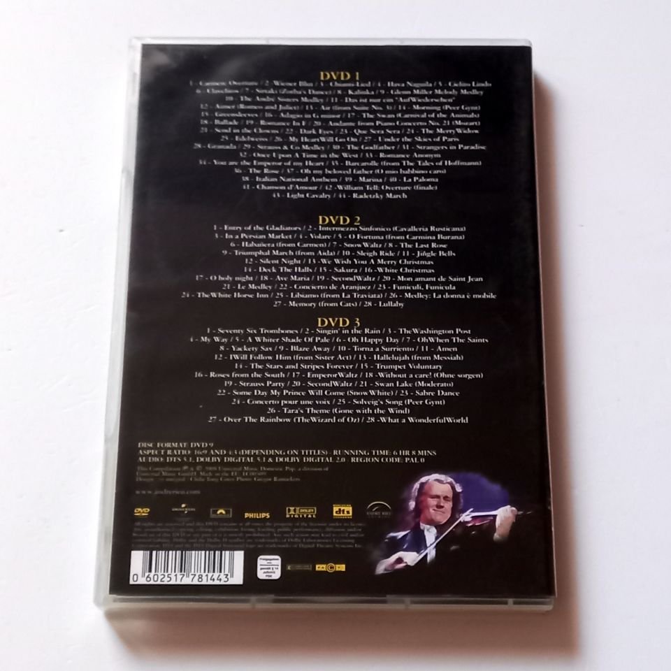 ANDRE RIEU - THE 100 GREATEST MOMENTS - DVD 3 DİSK 2.EL