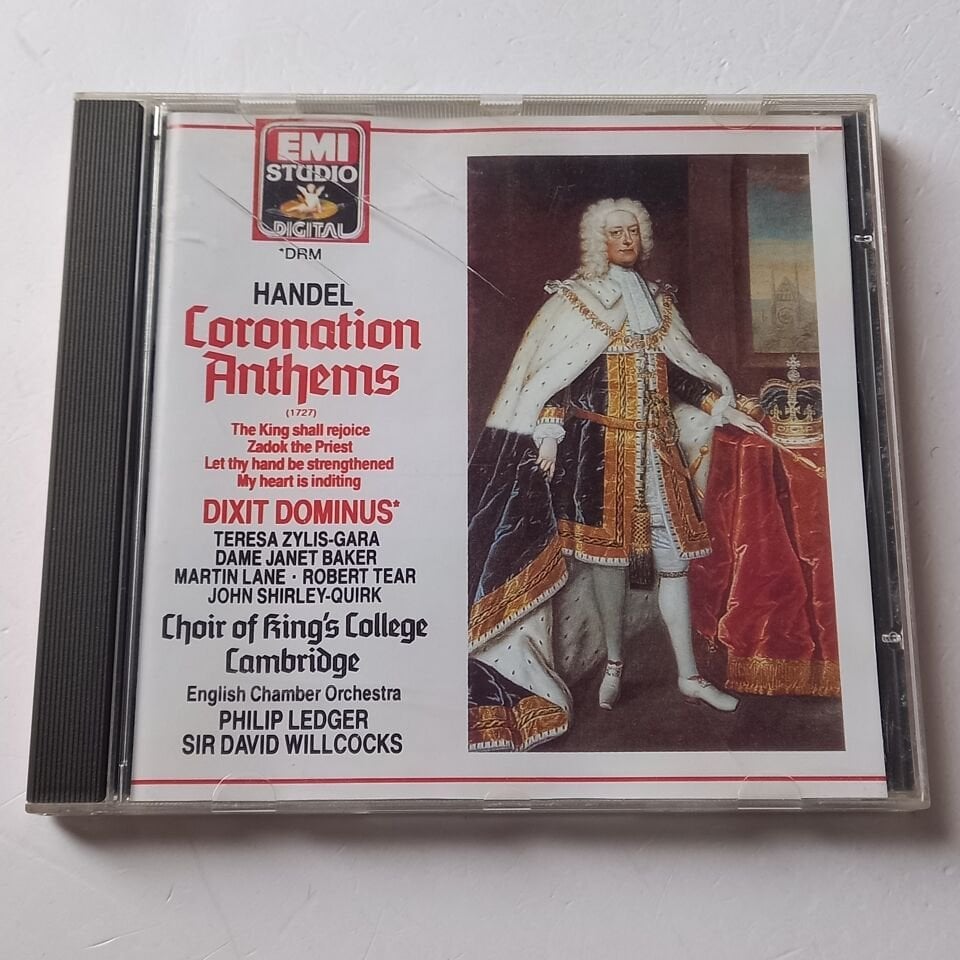 HANDEL: CORONATION ANTHEMS, DIXIT DOMINUS - PHILIP LEDGER, SIR DAVID WILLCOCKS (1966) - CD REMASTERED 1988 REISSUE 2.EL