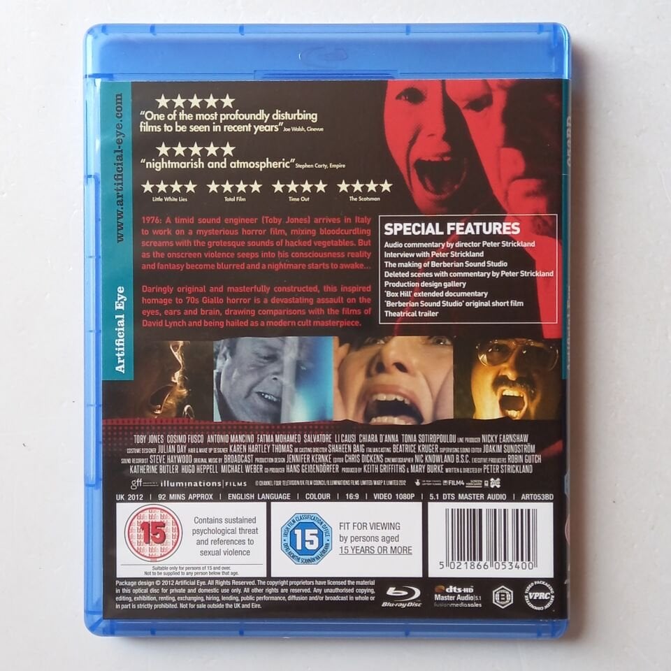 BERBERIAN SOUND STUDIO - PETER STRICKLAND, TOBY JONES - BLU-RAY 2.EL