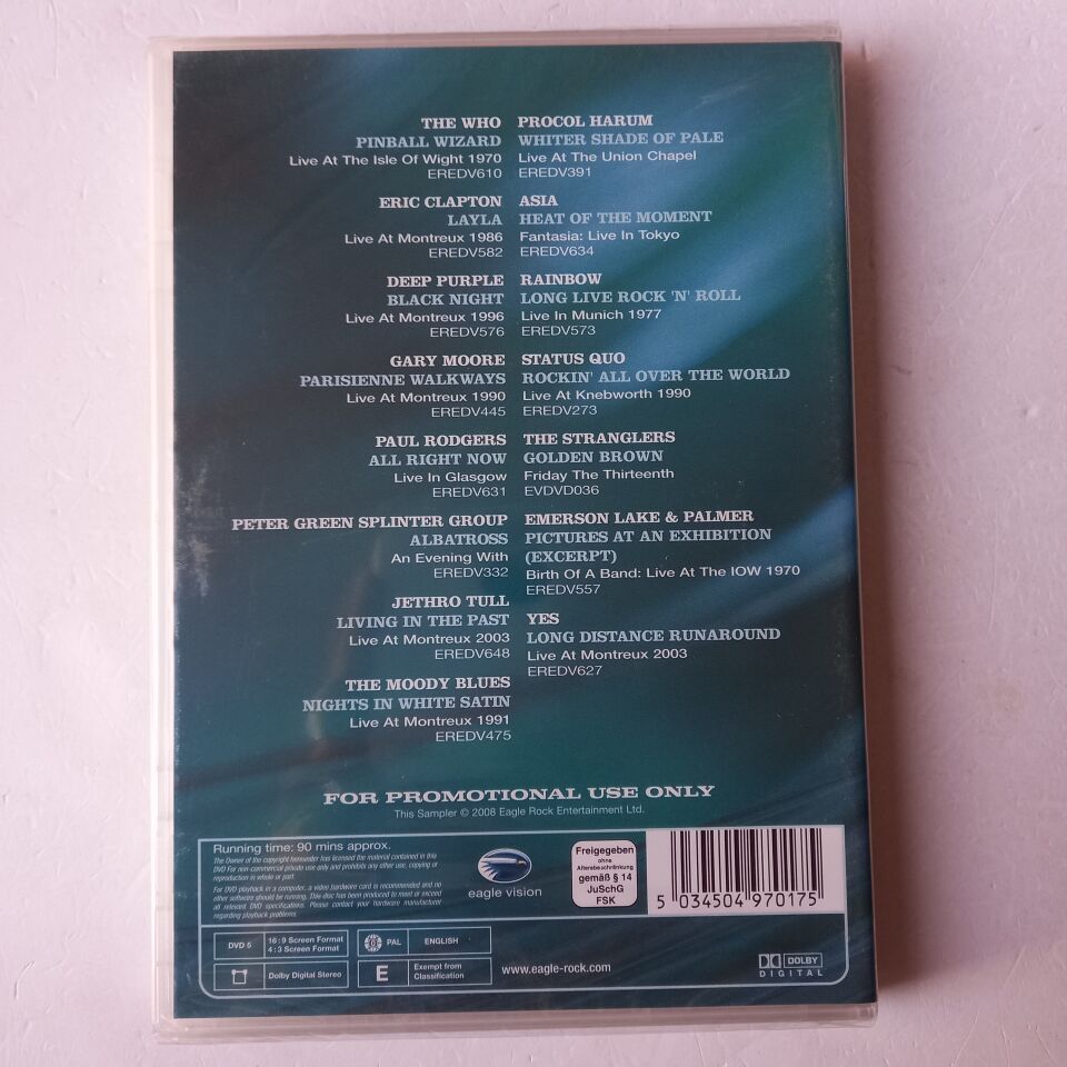 A CLASSIC ROCK SAMPLER - THE WHO, ERIC CLAPTON, DEEP PURPLE, GARY MOORE (2008) - DVD AMBALAJINDA SIFIR