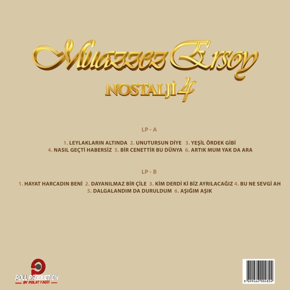 MUAZZEZ ERSOY - NOSTALJİ VOL 4 (1998) - LP 2024 BASIM SIFIR PLAK