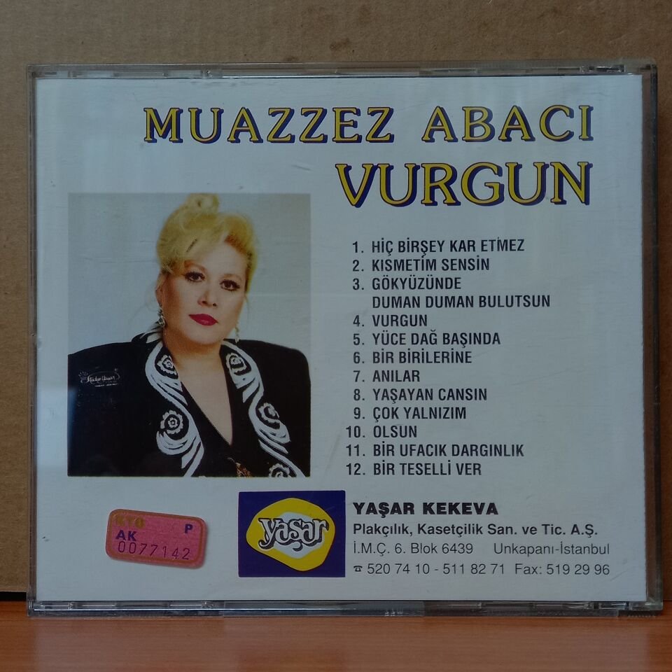 MUAZZEZ ABACI - VURGUN (1990) - CD 2.EL