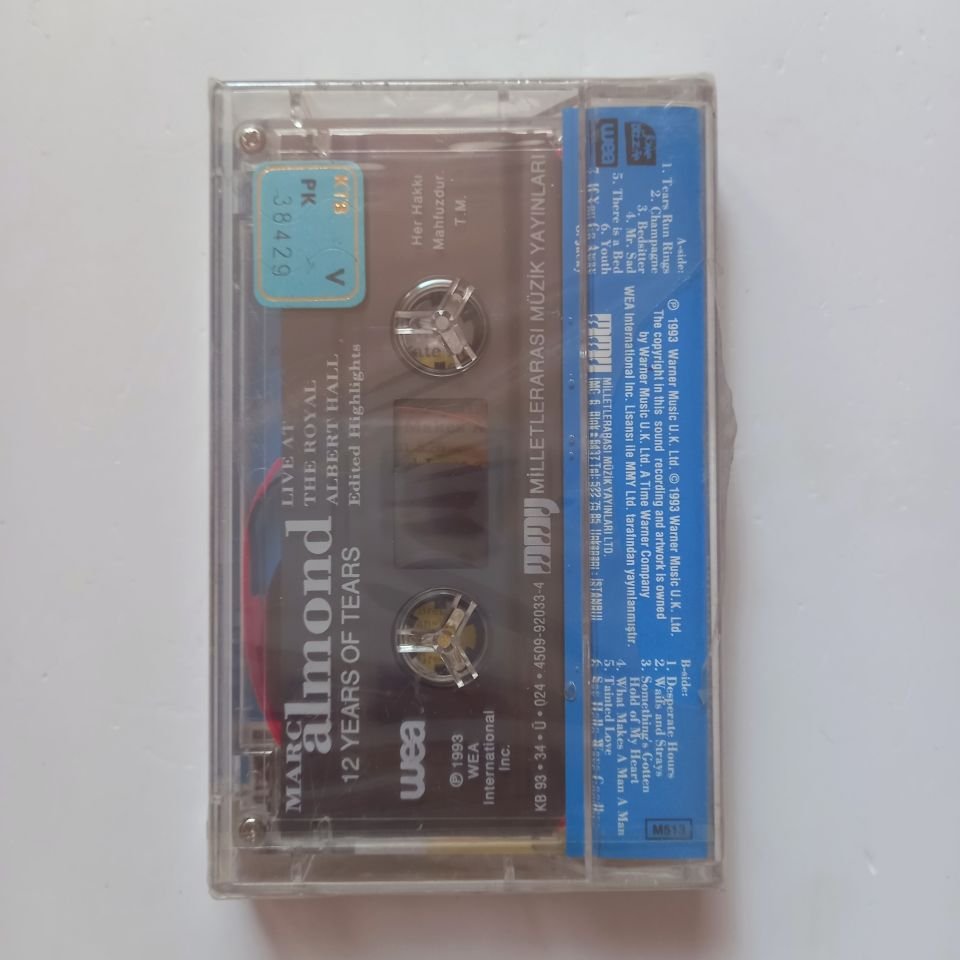 MARC ALMOND - 12 YEARS OF TEARS / LIVE AT THE ROYAL ALBERT HALL (1993) - KASET SIFIR