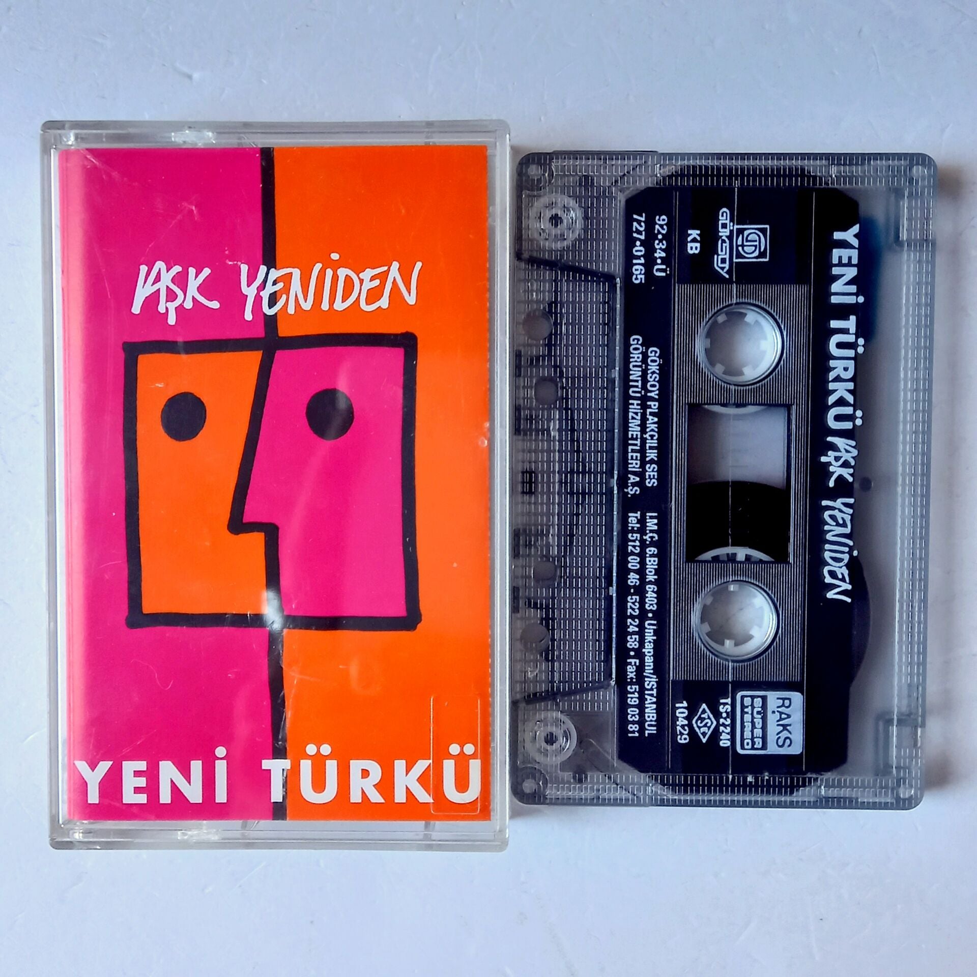 YENİ TÜRKÜ – AŞK YENİDEN (1992) - KASET 2.EL