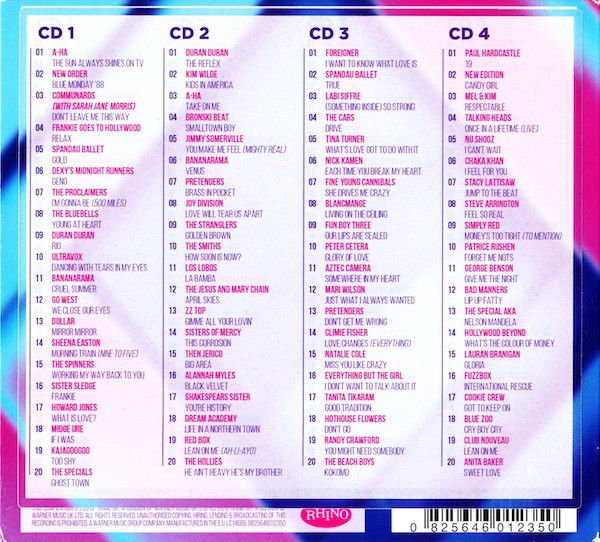 80 HITS OF THE...80'S - NEW ORDER, SPANDAU BALLET, COMMUNARDS, TALKING HEADS, A-HA, DURAN DURAN, SMITHS, ULTRAVOX,..  (2015) - 4xCD DIGIPAK AMBALAJINDA SIFIR