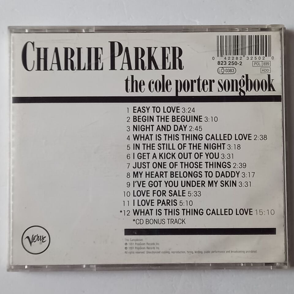 CHARLIE PARKER – AT STORYVILLE (1985) - CD REMASTERED 1991 REISSUE 2.EL