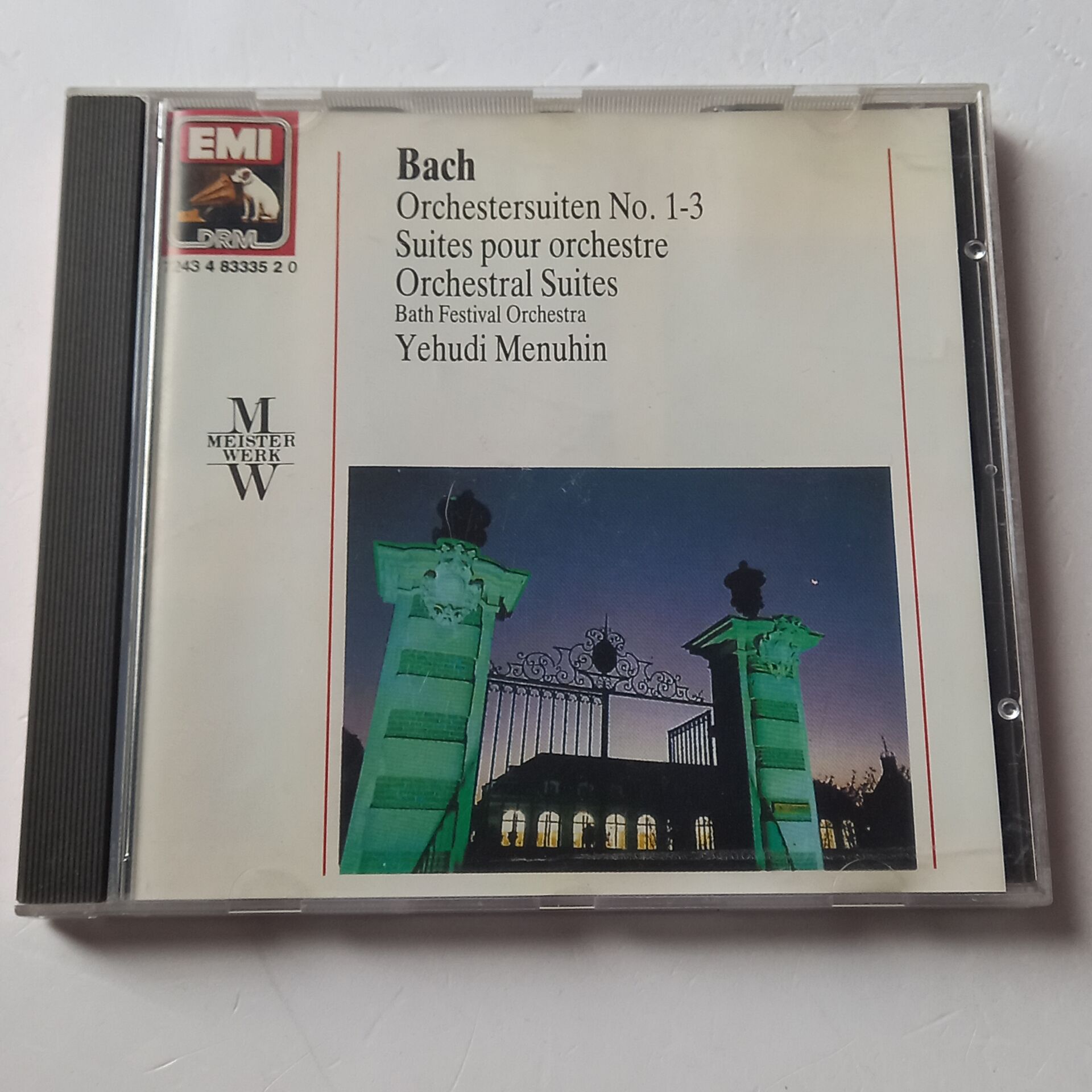 BACH: ORCHESTERSUITEN NO. 1, 3  - YEHUDI MENUHIN (1961) - CD 1990 REISSUE 2.EL