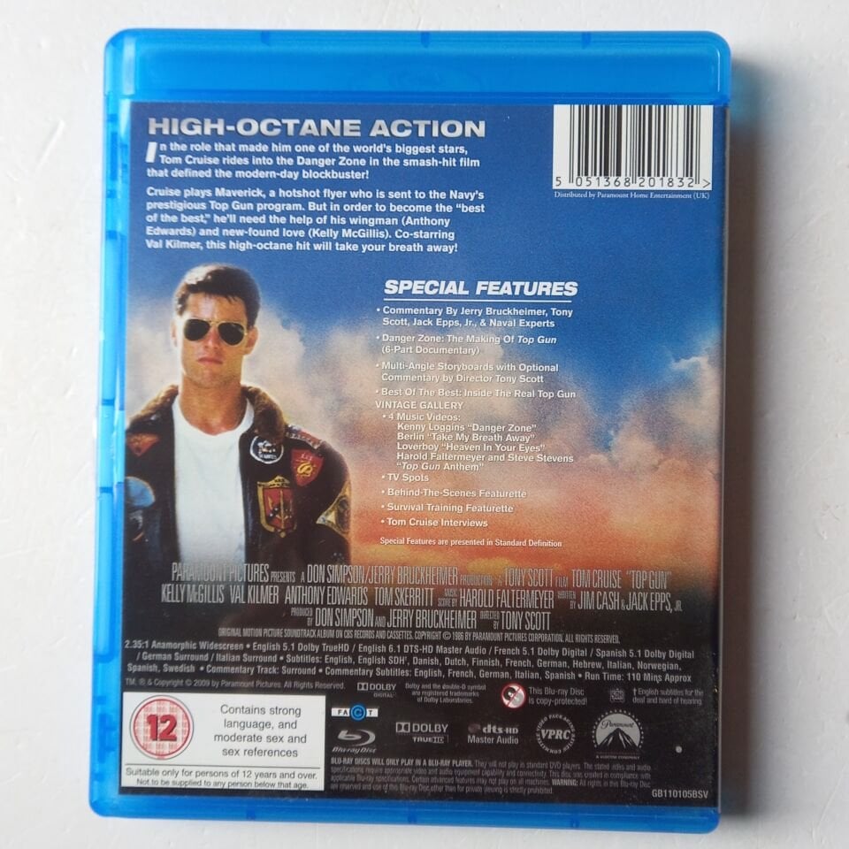 TOP GUN / SPECIAL COLLECTOR\'S EDITION - TOM CRUISE, KELLY MCGILLIS - BLU-RAY 2.EL