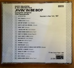 DIZZY GILLESPIE & HIS ORCHESTRA - JIVIN' IN BE BOP SOUNDTRACK / 1947 RECORDINGS (1989) - CD 2.EL