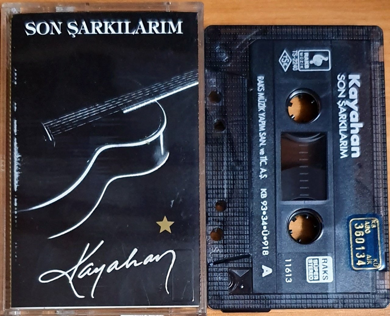 KAYAHAN - SON ŞARKILARIM (1993) - KASET RAKS 2.EL