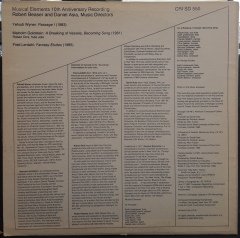 MUSICAL ELEMENTS 10th ANNIVERSARY RECORDING - ROBERT BEASER & DANIEL ASIA (1987) - PLAK 2.EL