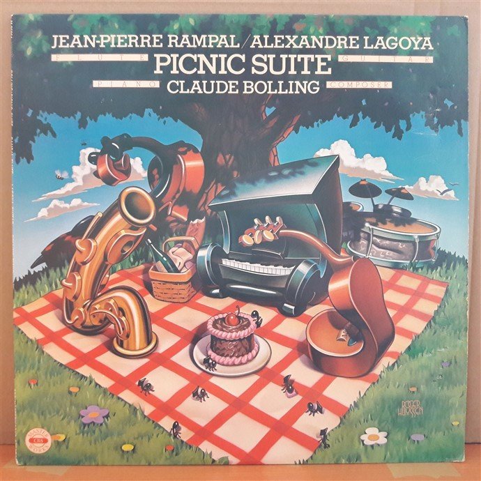 CLAUDE BOLLING: PICNIC SUITE, CLAUDE BOLLING, JEAN-PIERRE RAMPAL, ALEXANDRE LAGOYA (1980) - PLAK 2.EL