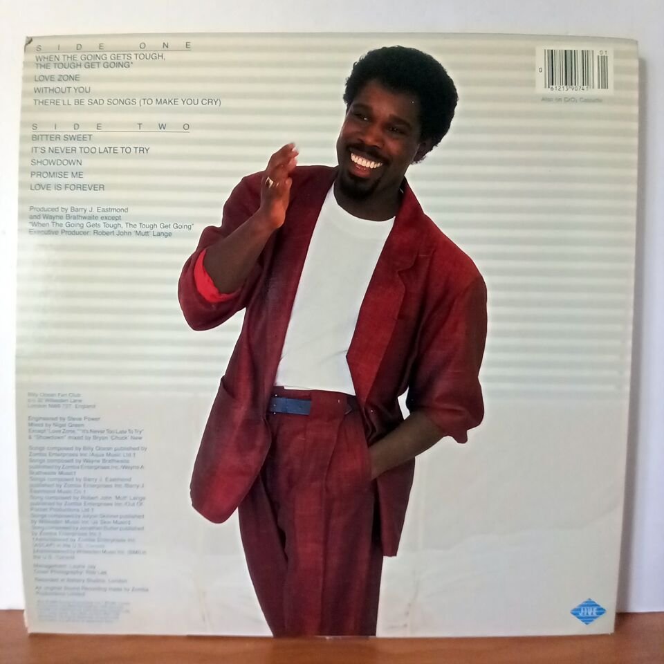 BILLY OCEAN – LOVE ZONE (1986) - LP 2.EL PLAK