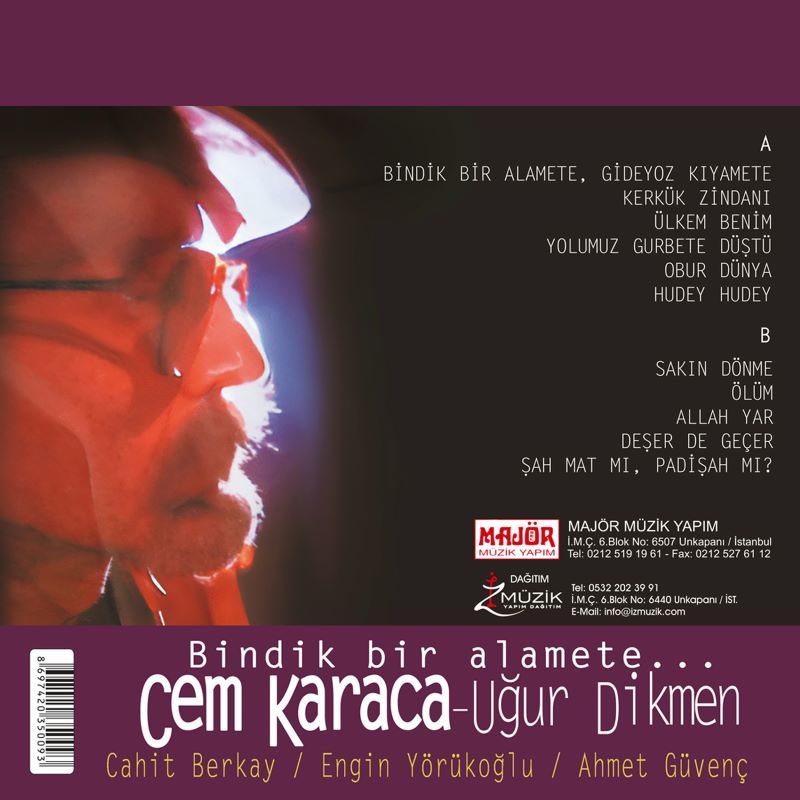 CEM KARACA - BİNDİK BİR ALAMETE (1999) - LP 180GR SIFIR PLAK