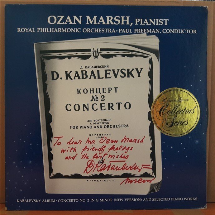 KABALEVSKY: CONCERTO NO.2, OZAN MARSH, ROYAL PHILHARMONIC ORCHESTRA, PAUL FREEMAN (1977) - PLAK 2.EL