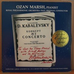 KABALEVSKY: CONCERTO NO.2, OZAN MARSH, ROYAL PHILHARMONIC ORCHESTRA, PAUL FREEMAN (1977) - PLAK 2.EL